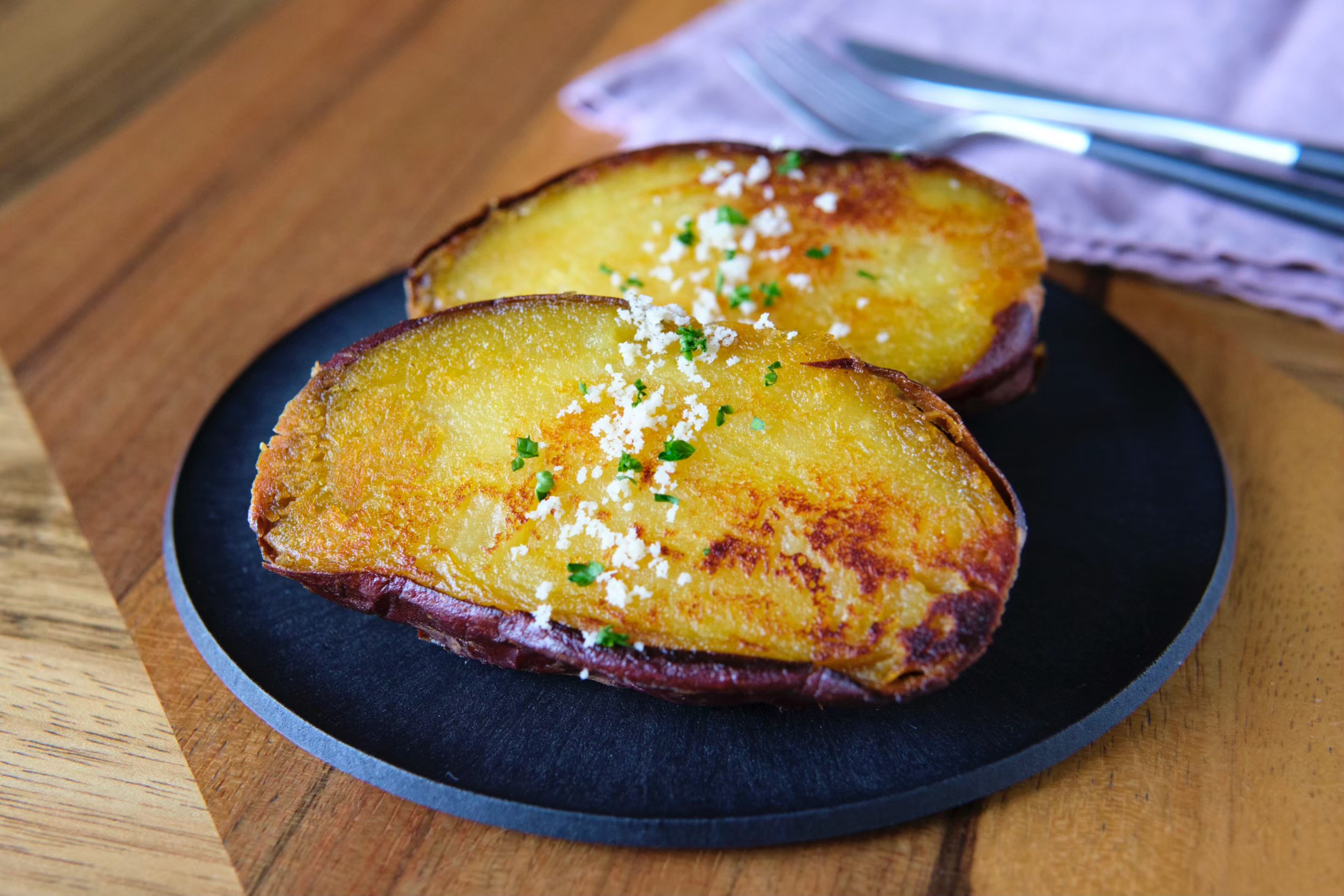 焼き芋ステーキ